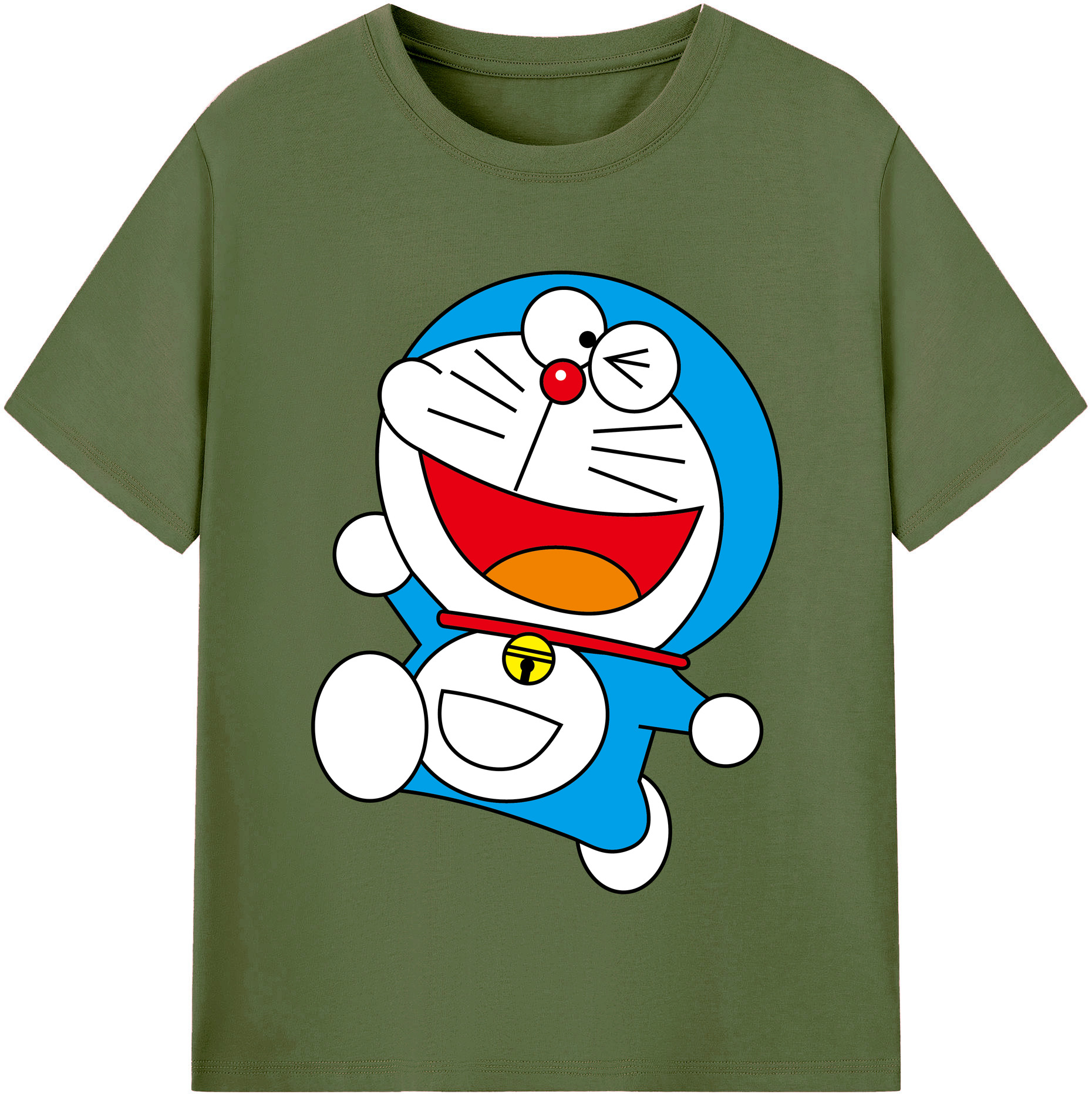 （画像用） ドラえもん Doraemon 綿100％半袖Tシャツ（フロントプリント）